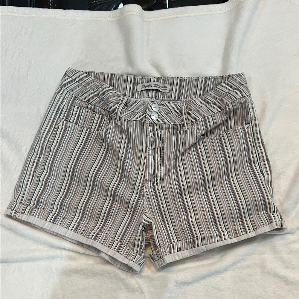 Royalty For Me High Waist Striped Shorts